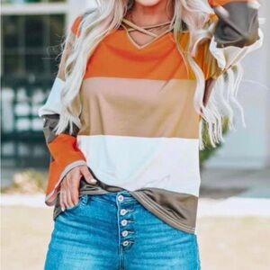 Striped Multicolor Women's Top